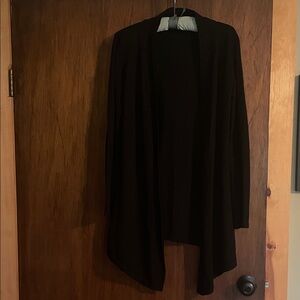 Black Open-Front Women's Sweater Cardigan size L